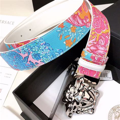 Versace Fluo Barocco Print Palazzo Belt 